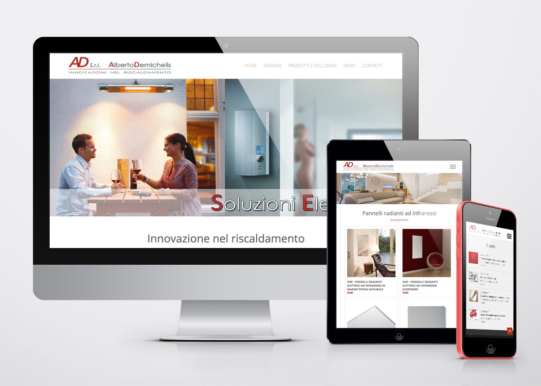 Alberto Demichelis Website responsive