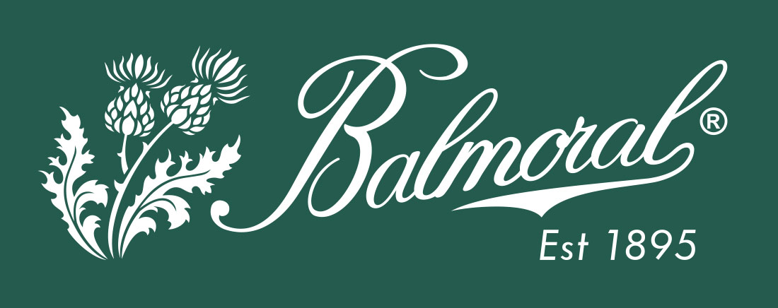 Balmoral, logo restaurato negativo