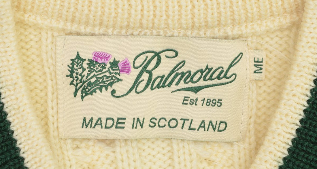 Balmoral Cashmere, original historical logo