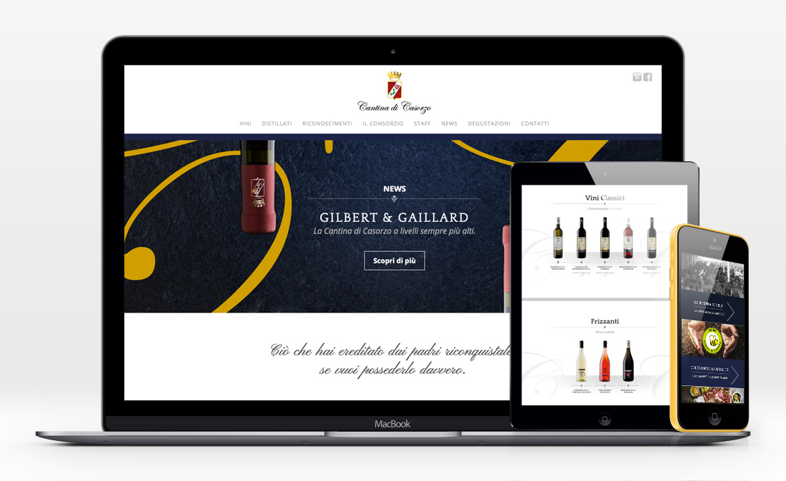 Cantina Sociale di Casorzo Responsive website