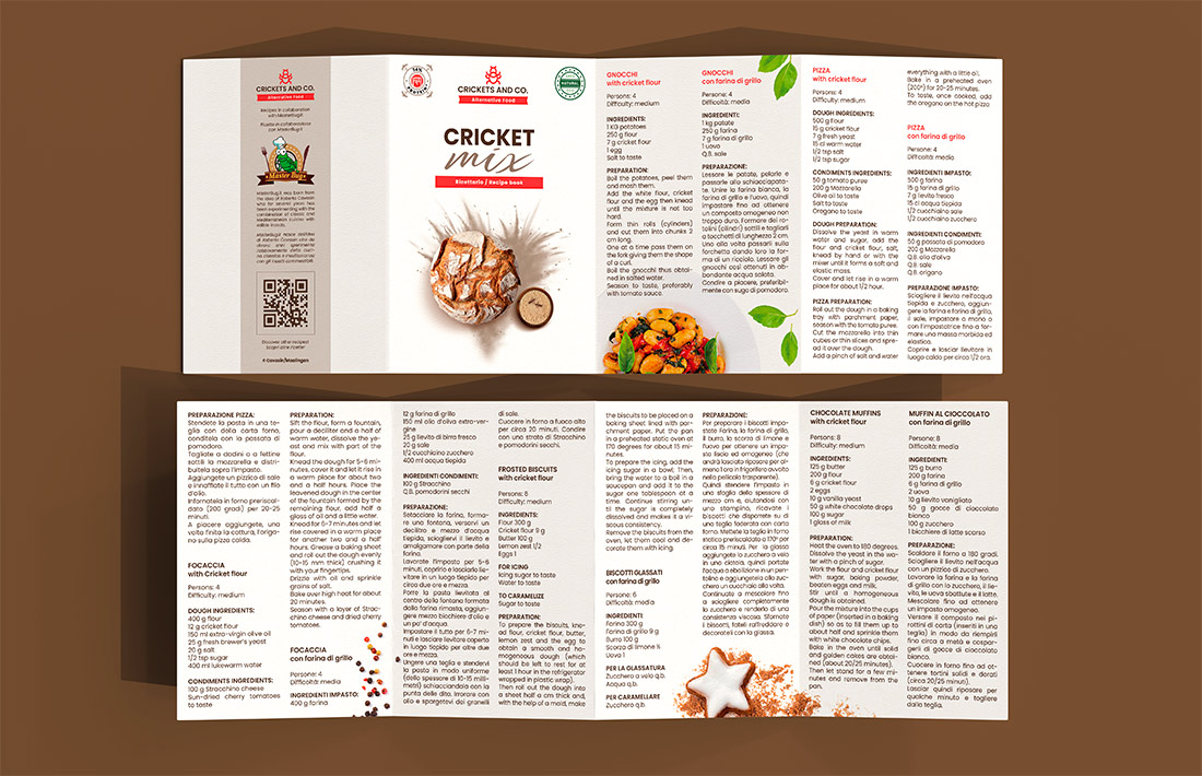 Creazione ricettario Cricket Mix per Amazon