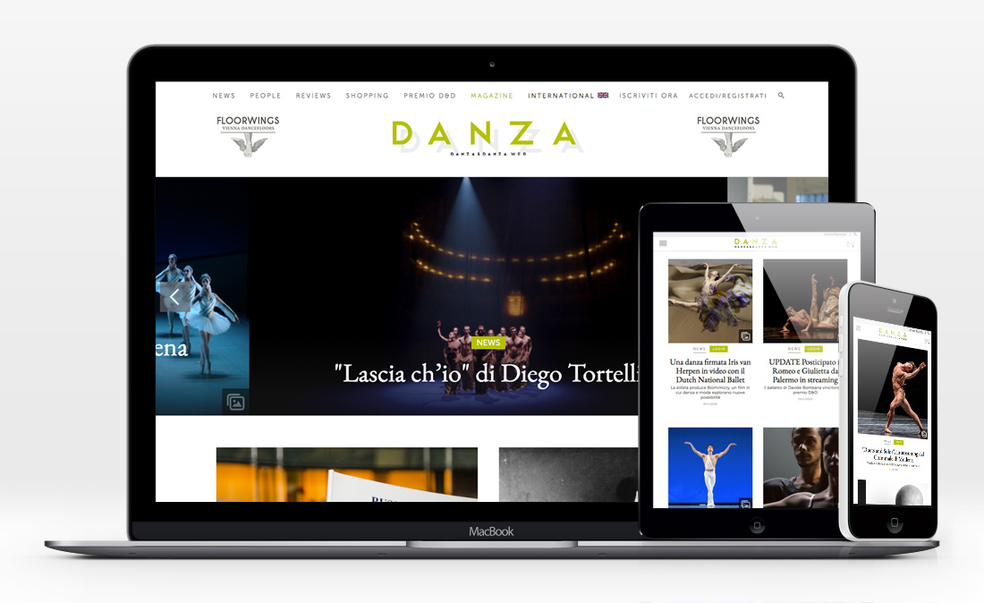 Danza&Danza sito web responsive