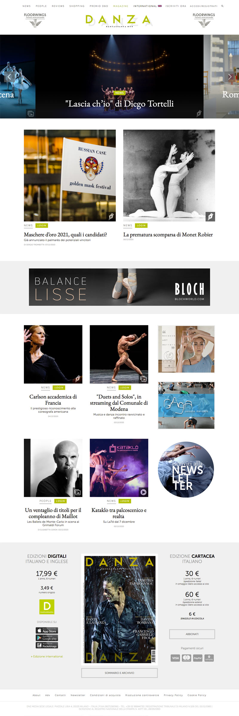 Danza&Danza sito web responsive