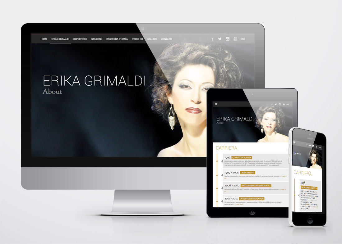 Erika Grimaldi Soprano sito web responsive