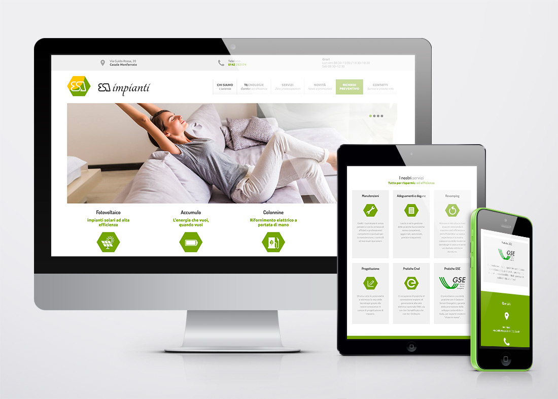 Esa Impianti Casale sito web responsive
