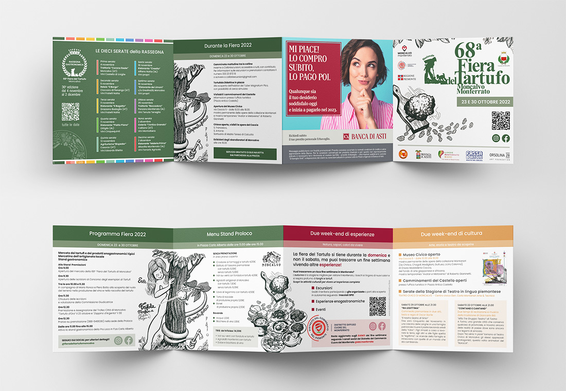 Moncalvo Truffle Fair leaflet design