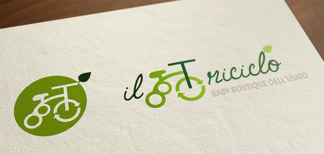 Il Triciclo baby boutique shop logo design
