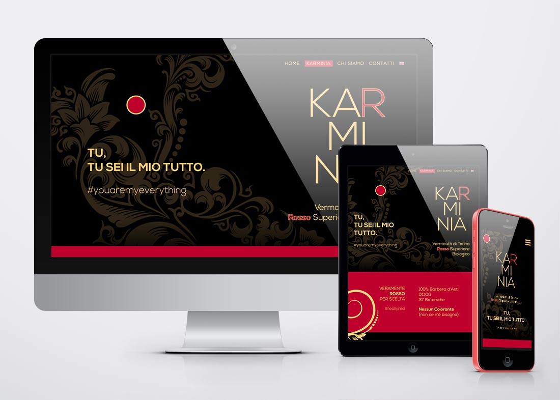 Karminia Vermouth sito web responsive