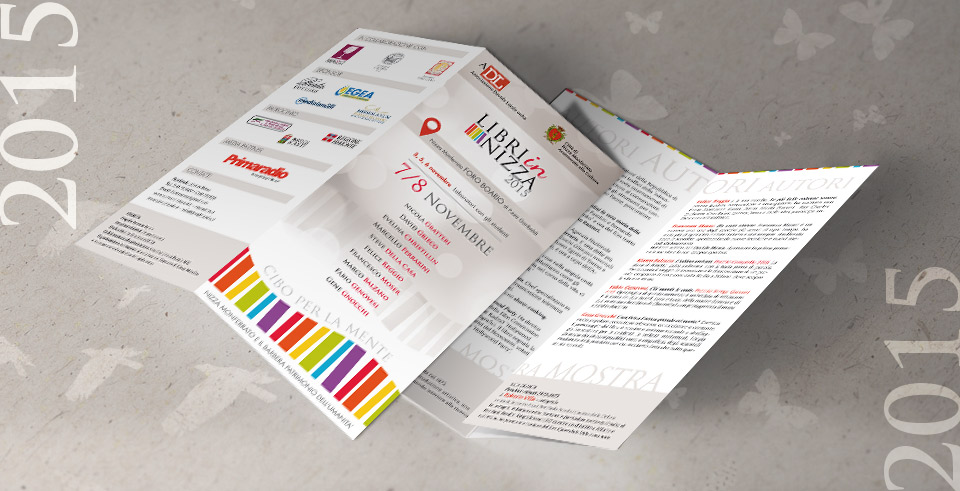 Libri in Nizza 2015  logo and leaflet