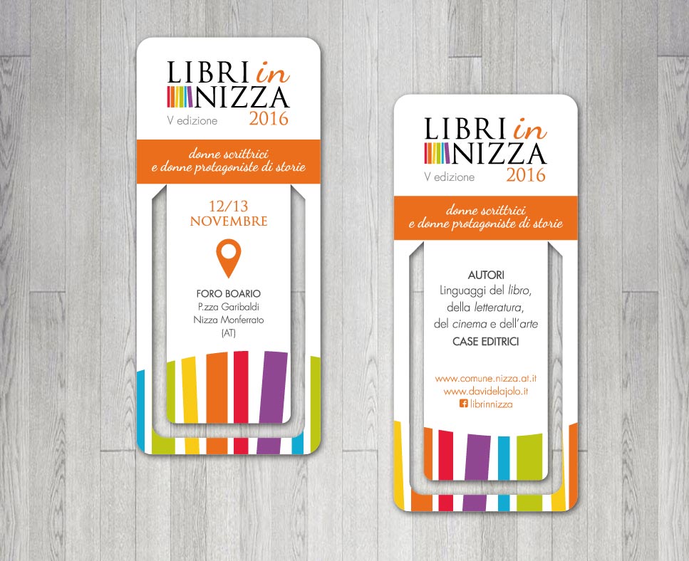 Libri in Nizza 2015 logo e pieghevole programma