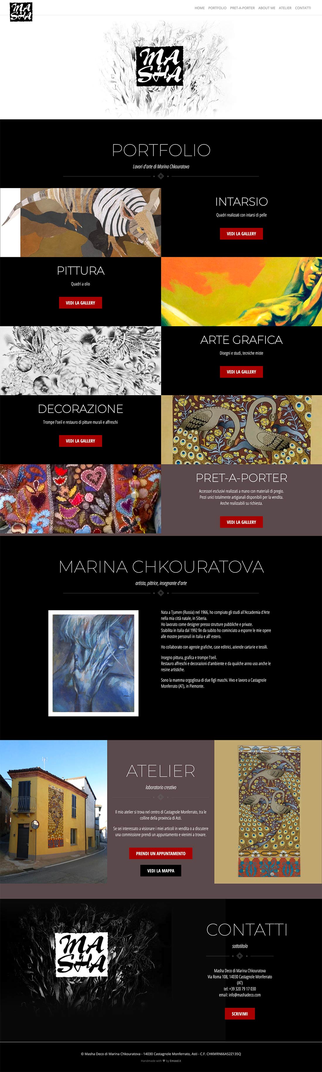 Masha Deco Castagnole Monferrato Website responsive