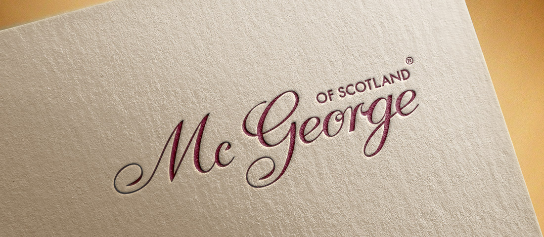 McGeorge of Scotland, restauro e digitalizzazione logo storico, Scozia