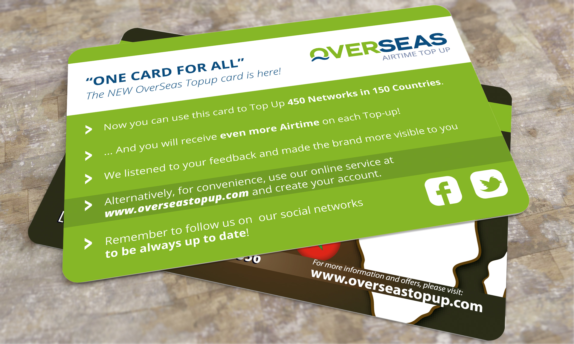 Overseas TopUp Facebook flyers leaflets