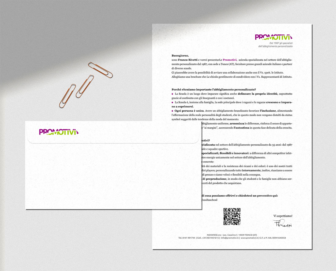 Multi channel promotional campaign desig - letter