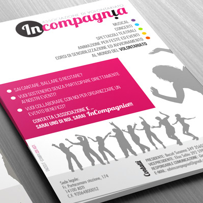 In Compagnia <br> logo e leaflet